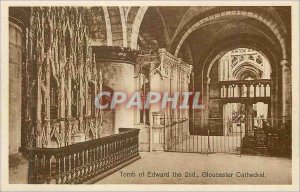 Postcard Ancient Tomb of Edward the 2nd Gloucester cathedral