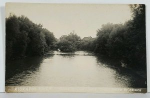 Wisconsin Kickapoo River Gaye Mills  RPPC c1907 Photo by Orrick Postcard J12