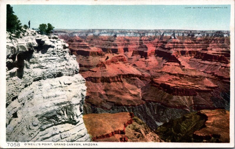 O'Neill's Point Grand Canyon Arizona Vintage Postcard C039