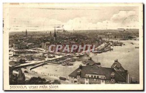 Postcard Old Stockholm Utsikt fran soder