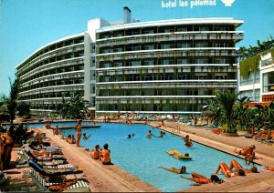 Spain Costa Del Sol Torremolinos Hotel Las Palomas Swimming Pool 1972