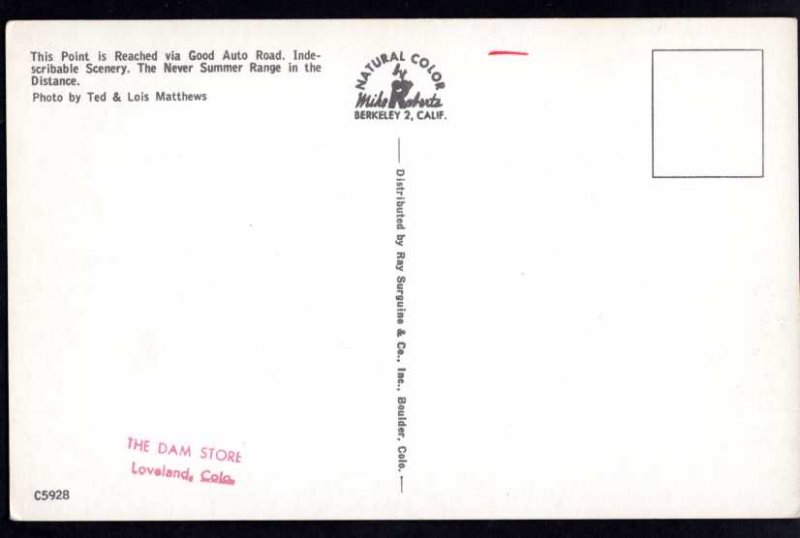 Colorado Highest Point Trail Ridge Road Elev. 12,183 ft sign Chrome