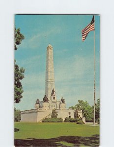 Postcard Lincoln's Tomb, Oak Ridge Cemetery, Springfield, Illinois