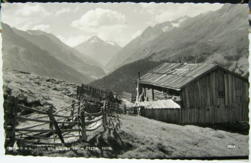 Austria Falkner W H Bei Solden Otztal Tirol RPPC - unposted