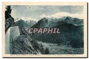 Old Postcard Route d'Huez Villard-Reculas has the flat market town of Oisans ...