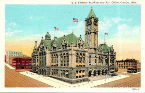 Nebraska Omaha U S Federal Building and Post Office Curteich