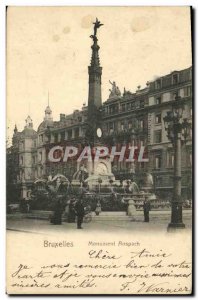 Old Postcard Brussels Anspach Monument