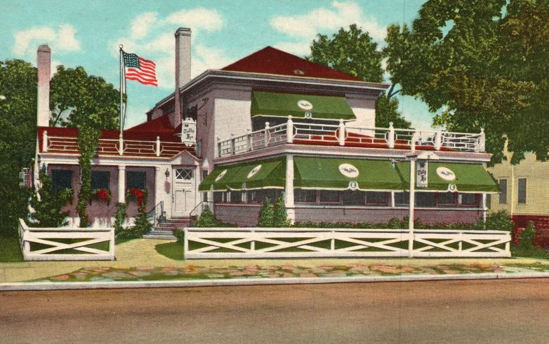Vintage Postcard Tally-Ho Park Bridge Charming Country Inn From Chicago Illinois