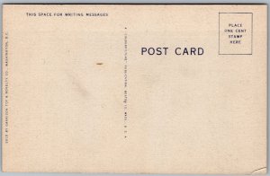 Vtg Washington DC The Pentagon 1940s Old Linen View Postcard