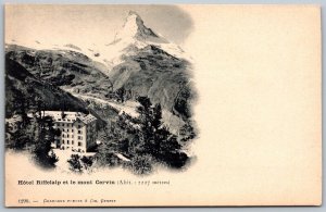 Switzerland c1906 Postcard Hotel Riffelalp Et Le Mont Cervin