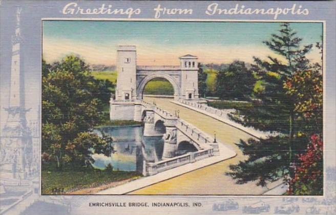 Indiana Indianapolis Emrichsville Bridge