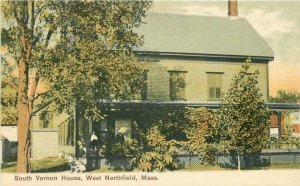 Alderman C-1905 South Vernon House West Northfield Massachusetts Postcard 10989