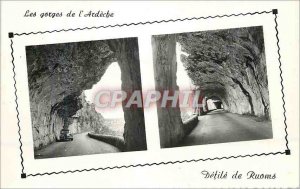 Modern Postcard Gorges of Ardeche Defile of Ruoms Tunnels