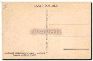 Old Postcard Boat Navigation Company Paquet Marseille Mixed Marshal Lyautey