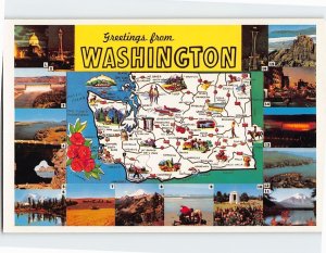 Postcard Greetings from Washington USA