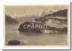 Switzerland Old Postcard Urner See und Seelisberg