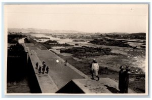 c1920's Dam View Gaddis & Seif Assouan Egypt RPPC Unposted Postcard