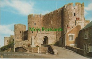 Wales Postcard - The Barbican Gate, Pembroke Castle, Pembrokeshire RS28479