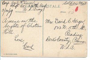 Nice, France - Allee de Palmiers au Chateau - 1919 - Soldier's Mail