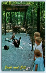 MUSCLE SHOALS CITY, Alabama AL ~ Jack & Jill DEER FOREST c1960s-70s  Postcard