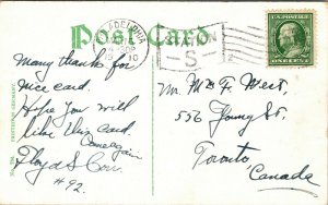 VINTAGE - Postcard Delaware Ave Philadelphia PA 1910 - RAILWAY RAILROAD DEPOT