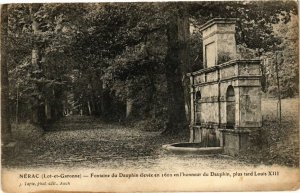 CPA NÉRAC-Fontaine du Dauphin elevée en 1602 en l'honneur du Dauphin (264074)