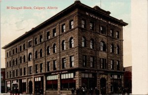 Calgary Alberta McDougall Block Union Bank AB Alta c1910 Postcard E79