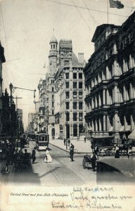 USA Chestnut Street West From Ninth Philadelphia Postcard 07.52