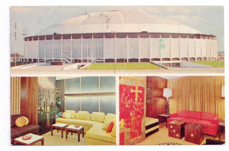 Astrodome Luxury Box Interiror Multiview Houston TX 1965