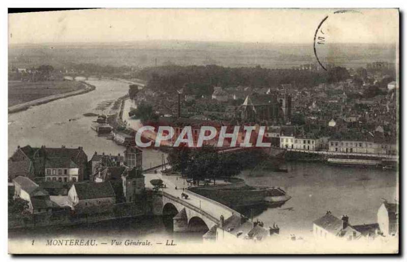 Old Postcard Montereau Vue Generale