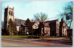 East Aurora New York~Baker Memorial Methodist Church~Koppel Vintage Postcard