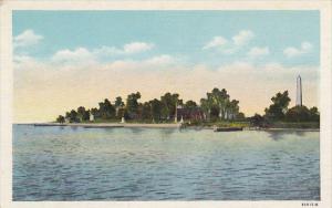 Jamestown Island from the Wharf Virginia Curteich