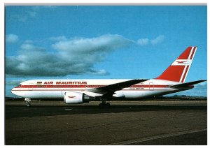 Air Mauritius Boeing 767 200 ER at Port Louis Airplane Postcard