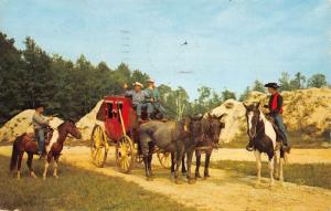 Ocean City Maryland Frontier Town Stage Coach Vintage Postcard K94956