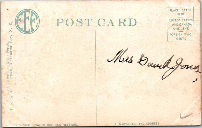 Postcard BUILDING SCENE Thousand Islands New York NY AL2052