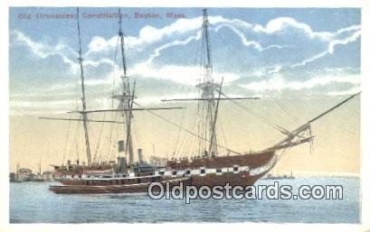 Old Ironsides, Boston, Massachusetts, MA USA Sailboat Unused light wear close...