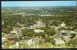 Ontario ~ GODERICH Aerial View Showing The Square  Court House 1950s-1970s