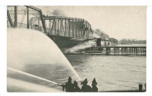 MI - Detroit. April 27, 1915, Belle Isle Bridge Fire