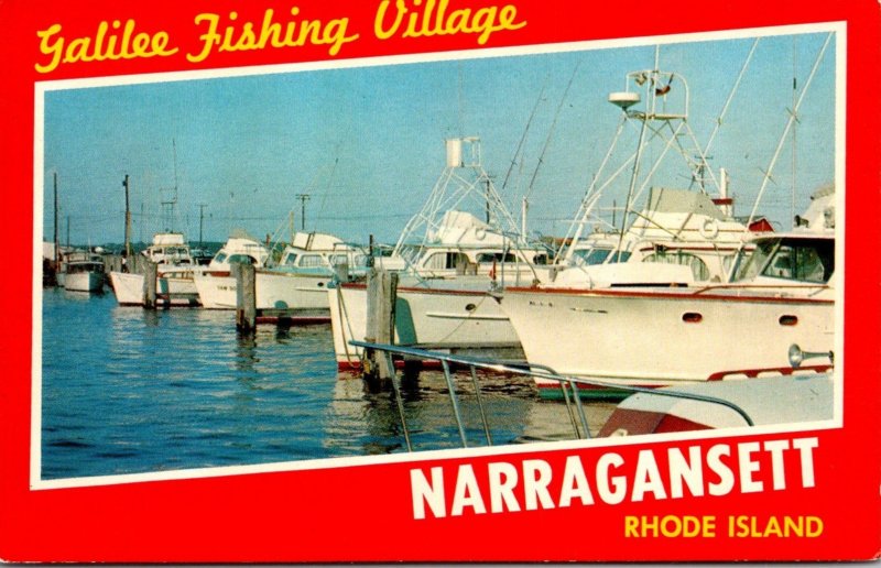 Rhode Island Narragansett Galilee Fishing Village Fishing Boats