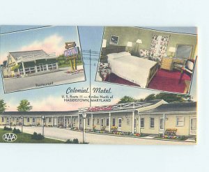 Linen MOTEL SCENE Hagerstown Maryland MD AD9768