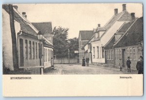 Region Sjælland Denmark Postcard Store Heddinge Norregade c1910 Unposted