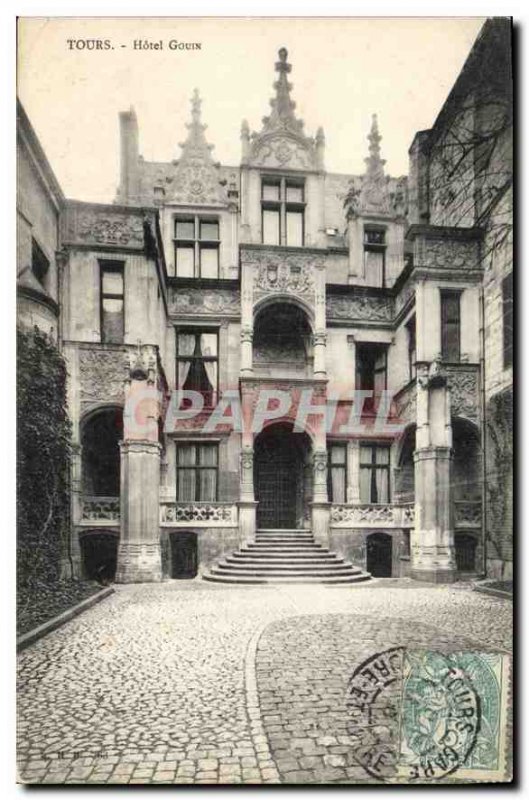 Postcard Old Hotel Gouin Tours