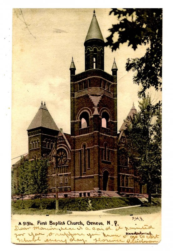 NY -  Geneva. First Baptist Church, pre-1907