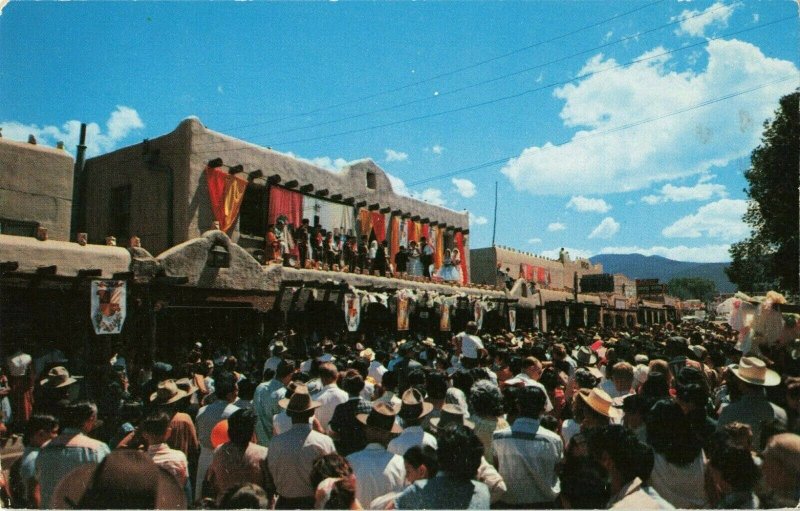 Postcard Crowning of the Queen Taos New Mexico 