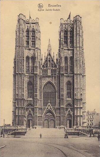 Belgium Brussels Eglise Sainte Gudule 1939