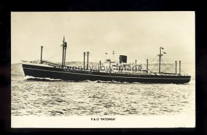 ca0506 - P&O Cargo Ship - Patonga , built 1953 - postcard plain back