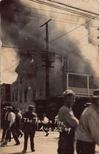 ZC1/ Sistersville West Virginia RPPC Postcard c1910 Tavern Fire Disaster 189