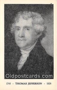 Thomas Jefferson 1743-1826 Unused 
