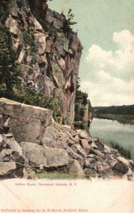 Vintage Postcard 1900's Indian Rock Thousand Islands New York Pub by G.W. Morris
