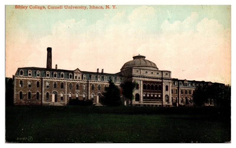 Antique Sibley College, Cornell University, Ithaca, NY Postcard